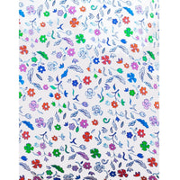 Jessica Russell Flint Printed Silk pj top in white colour