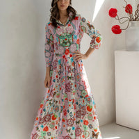 Maxi Shirt Dress / "Kasbah Jardin"