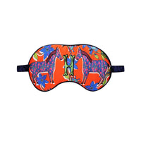 Jessica Russell Flint Printed Silk eye mask