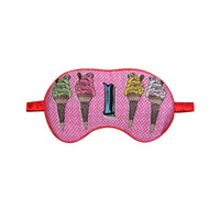 Jessica Russell Flint Printed Silk eye mask
