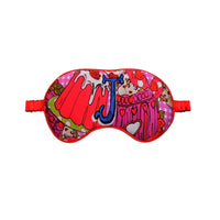 Jessica Russell Flint Printed Silk eye mask