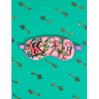 Jessica Russell Flint Printed Silk eye mask