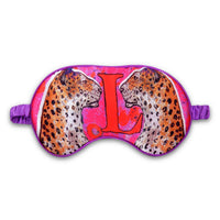 Jessica Russell Flint printed silk eye mask