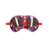 Jessica Russell Flint Printed Silk eye mask