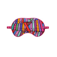Jessica Russell Flint Printed Silk eye mask