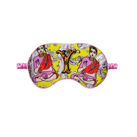 Jessica Russell Flint Printed Silk eye mask