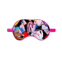 Jessica Russell Flint Printed Silk eye mask