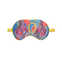 Jessica Russell Flint Printed Silk eye mask