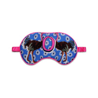 Jessica Russell Flint Printed Silk eye mask