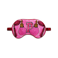 Jessica Russell Flint Printed Silk eye mask