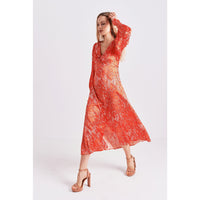 Twist Front Dress / "Arabea"-JRF
