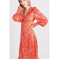 Twist Front Dress / "Arabea"-JRF