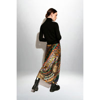 Bias Cut Skirt / "Animal Folk Story"-JRF