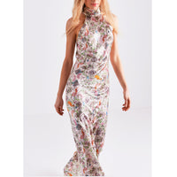 High Neck Maxi Dress / "Emiko"-JRF