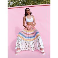 Palermo Tiered Maxi Skirt / "Frida"-JRF