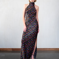 High Neck Maxi Dress / "Aurora"-JRF