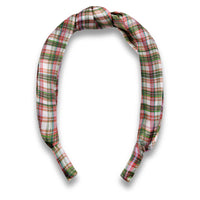 Silk Headband / "Botanical Tartan"-JRF