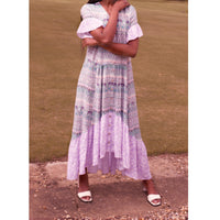 Midi Frill Dress / "Wilde Border"-JRF