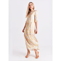Maxi Shirt Dress / "Zarina Butterfly"-JRF