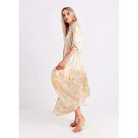 Maxi Shirt Dress / "Zarina Butterfly"-JRF
