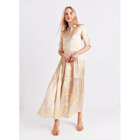 Maxi Shirt Dress / "Zarina Butterfly"-JRF