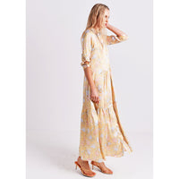Maxi Shirt Dress / "Zarina Butterfly"-JRF
