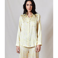 Long Sleeve PJ Top / ''Golden Blossom"-JRF