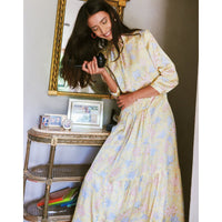 Maxi Shirt Dress / "Zarina Butterfly"-JRF