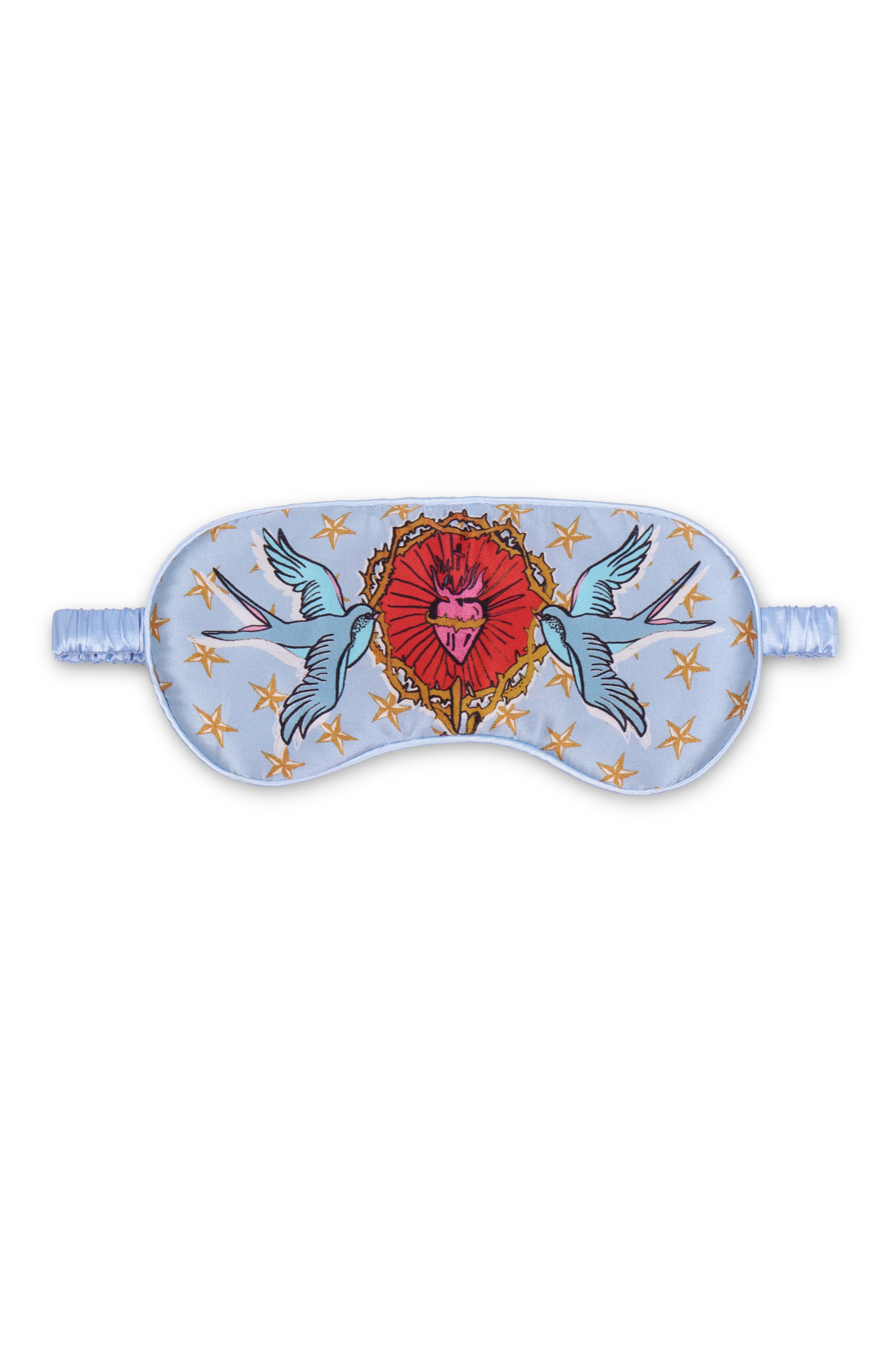 Silk Eye Mask "Lucy & Swallows"