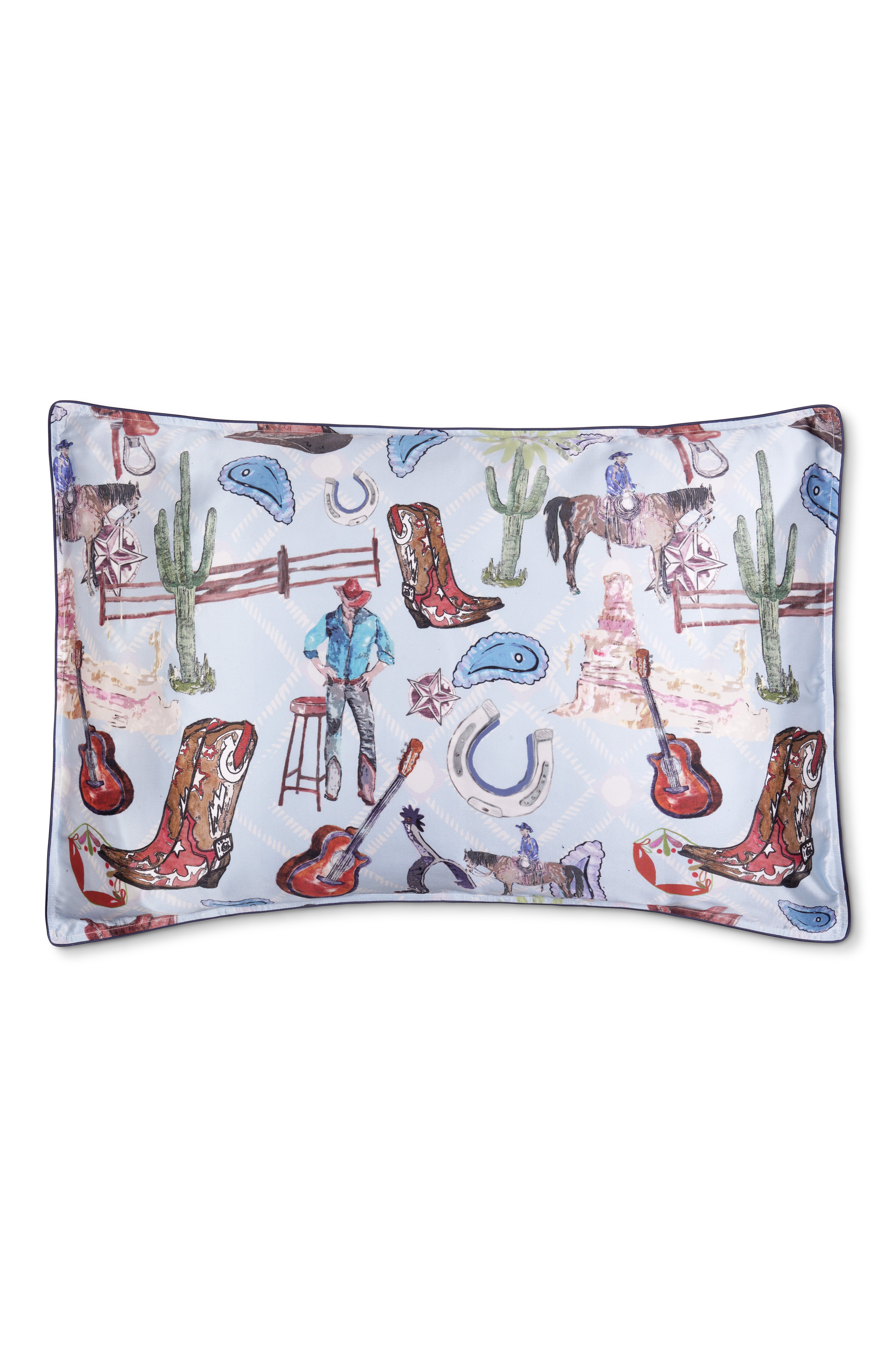 Silk Pillowcase "Western Blues"