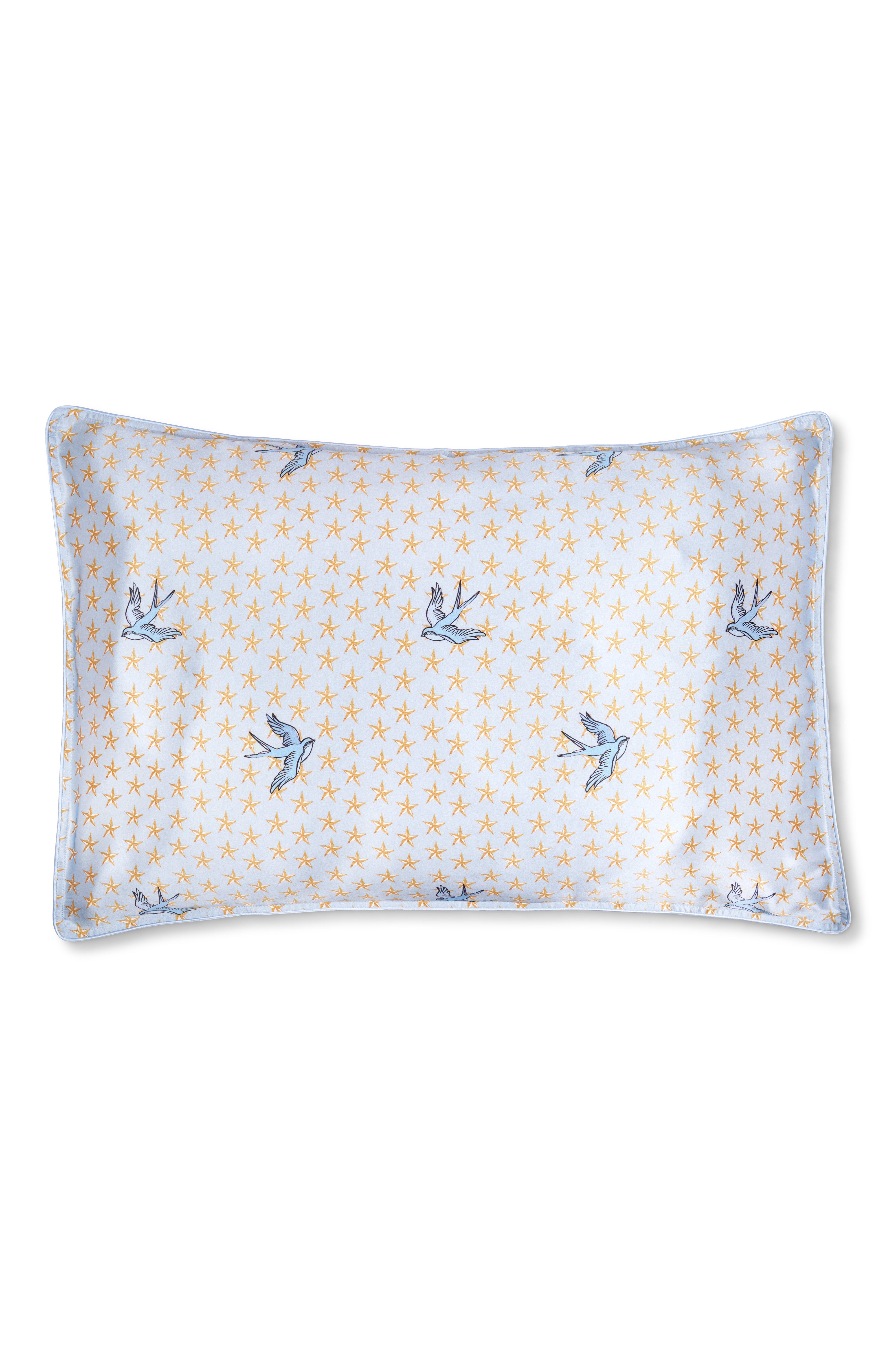 Silk Pillowcase "Lucy & Swallows"