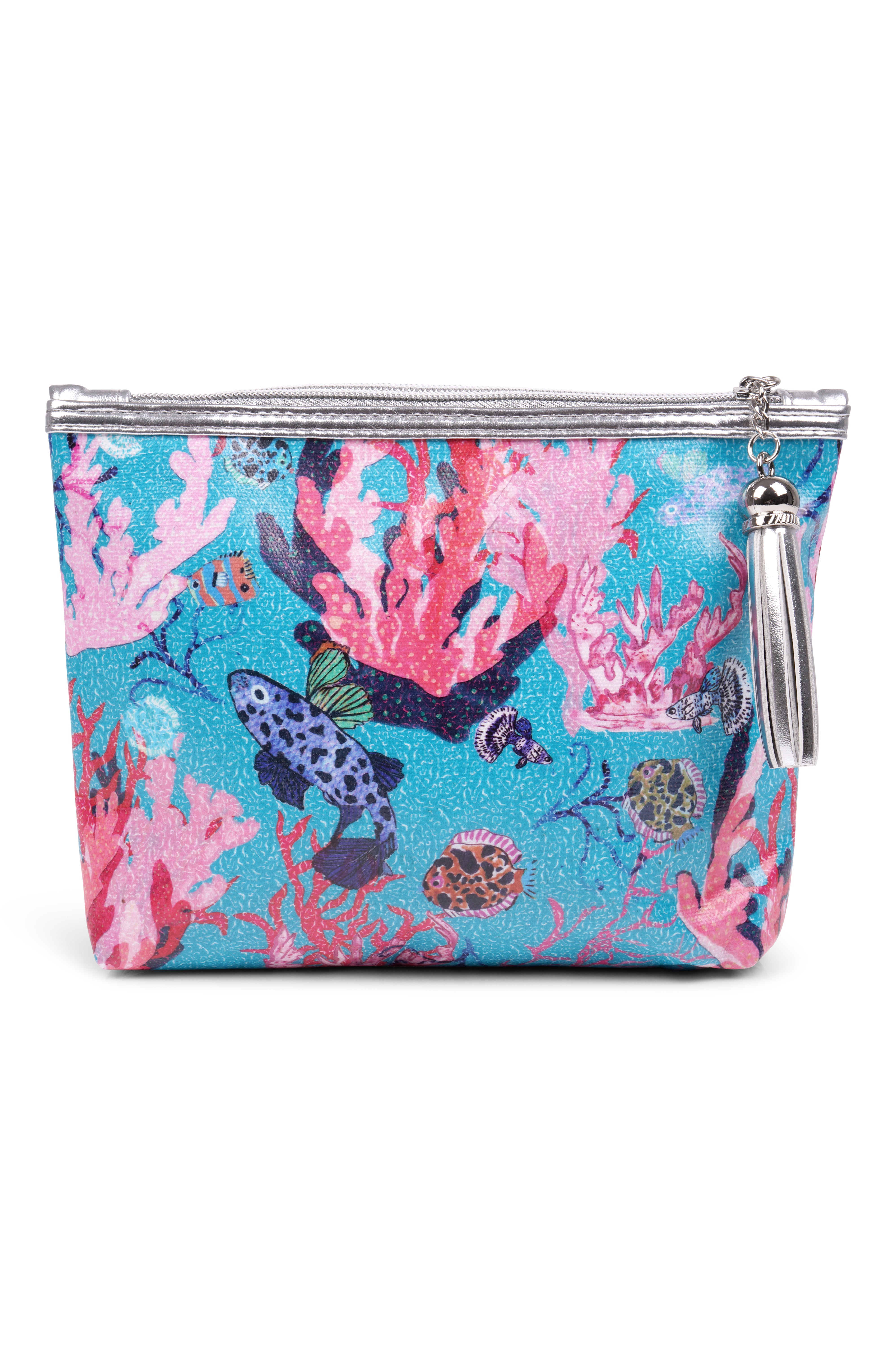 Classic Make Up Bag "Underwater Coral"