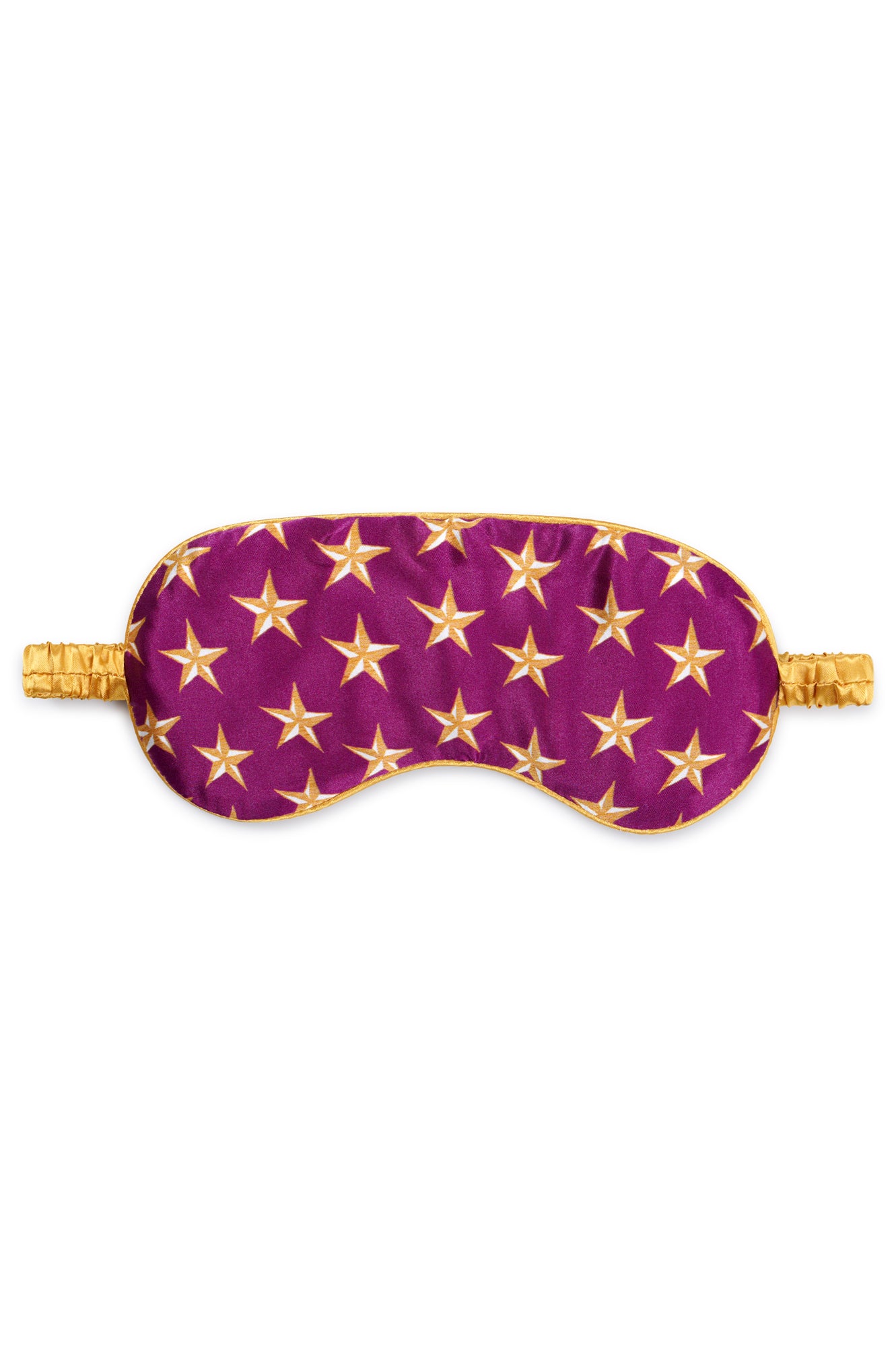 Silk Eye Mask "Burgundy Stars"