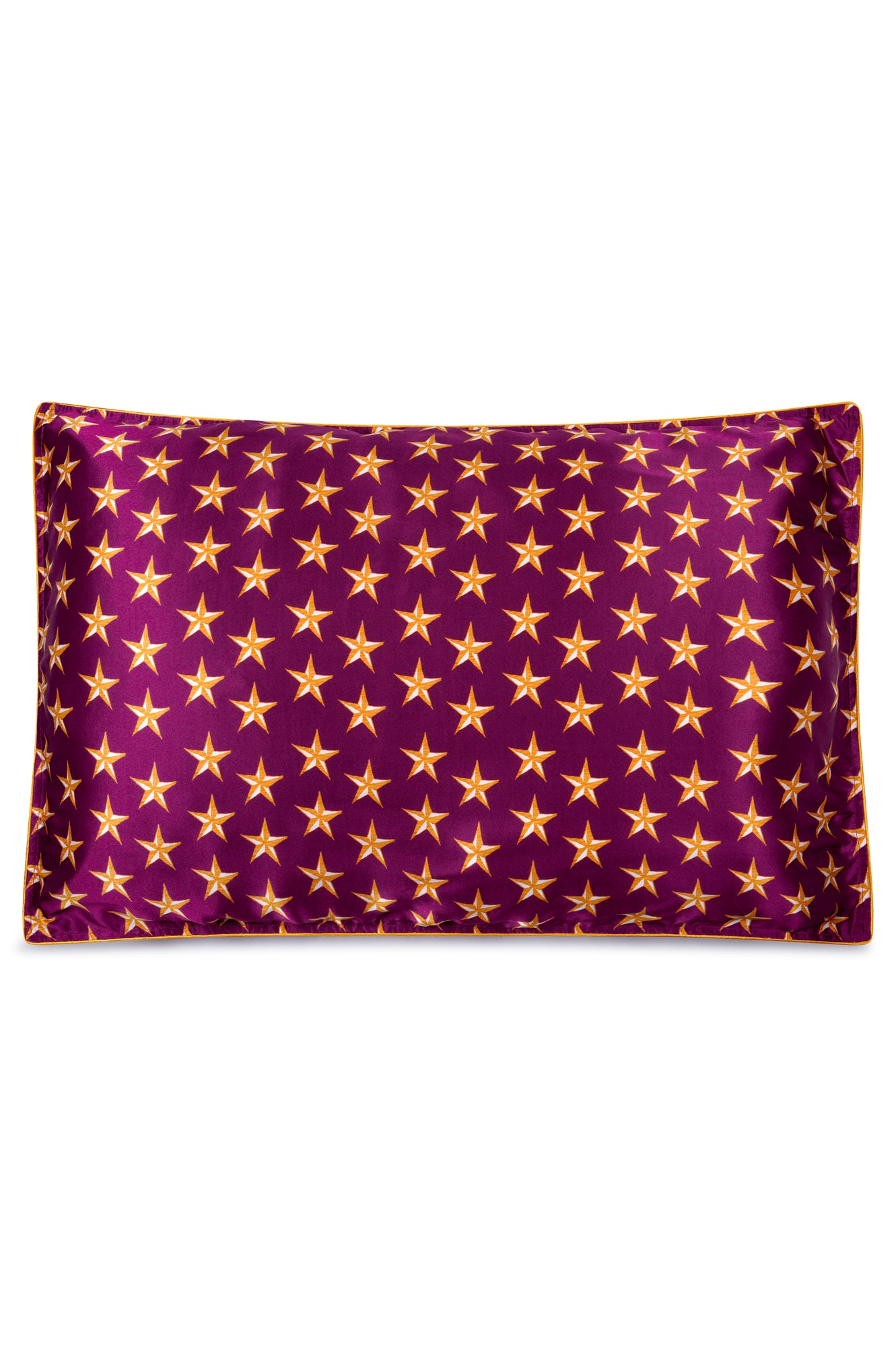 Silk Pillowcase "Burgundy Stars"