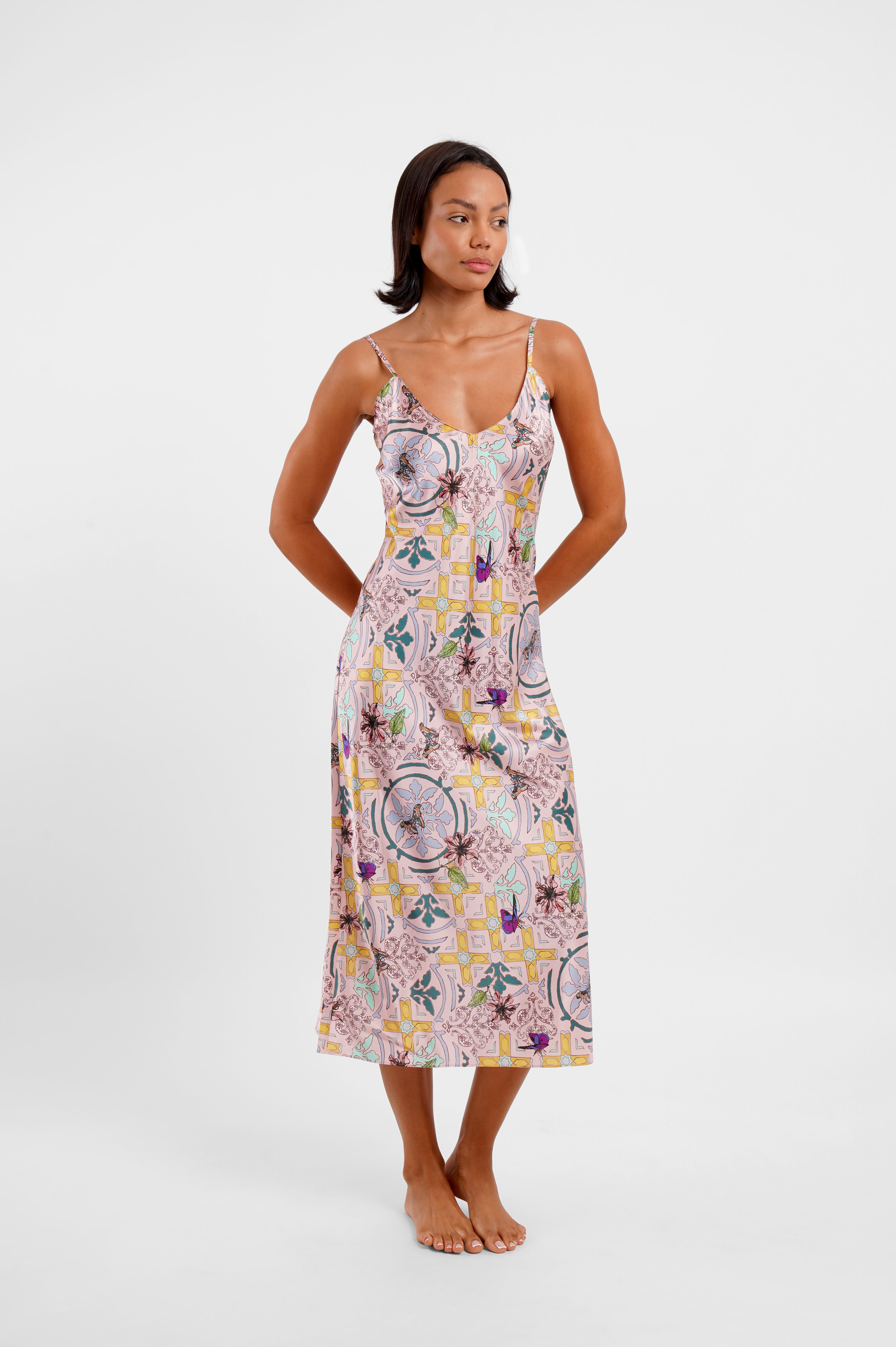 Midi Slip "Montana Tile"