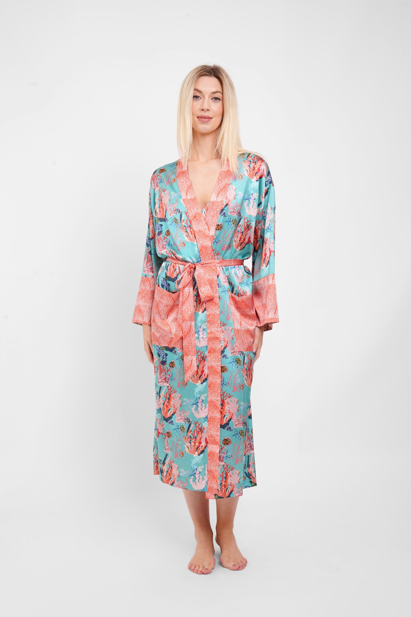 Long Robe "Underwater Coral"