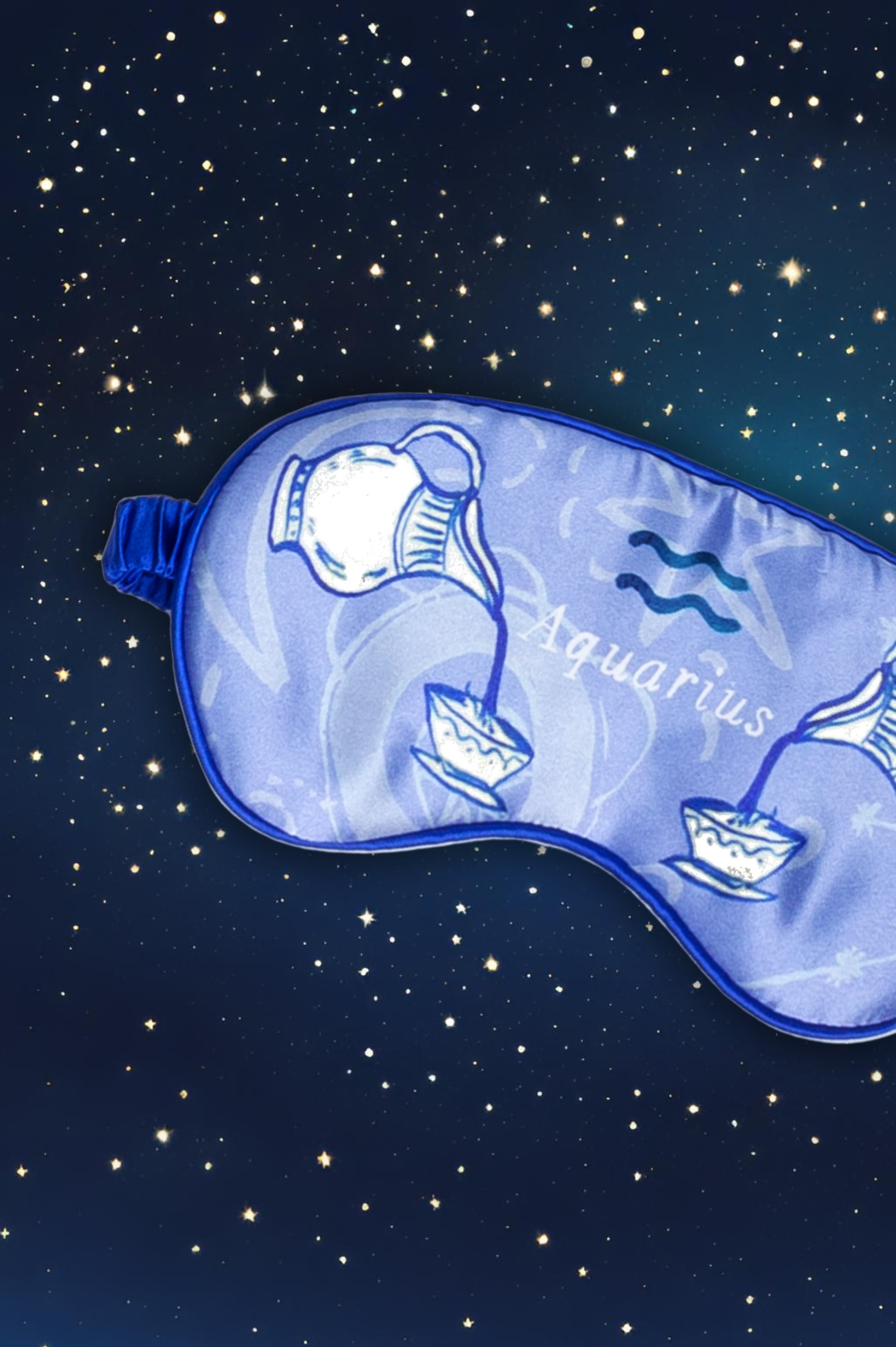 Silk Eye Mask "Aquarius"