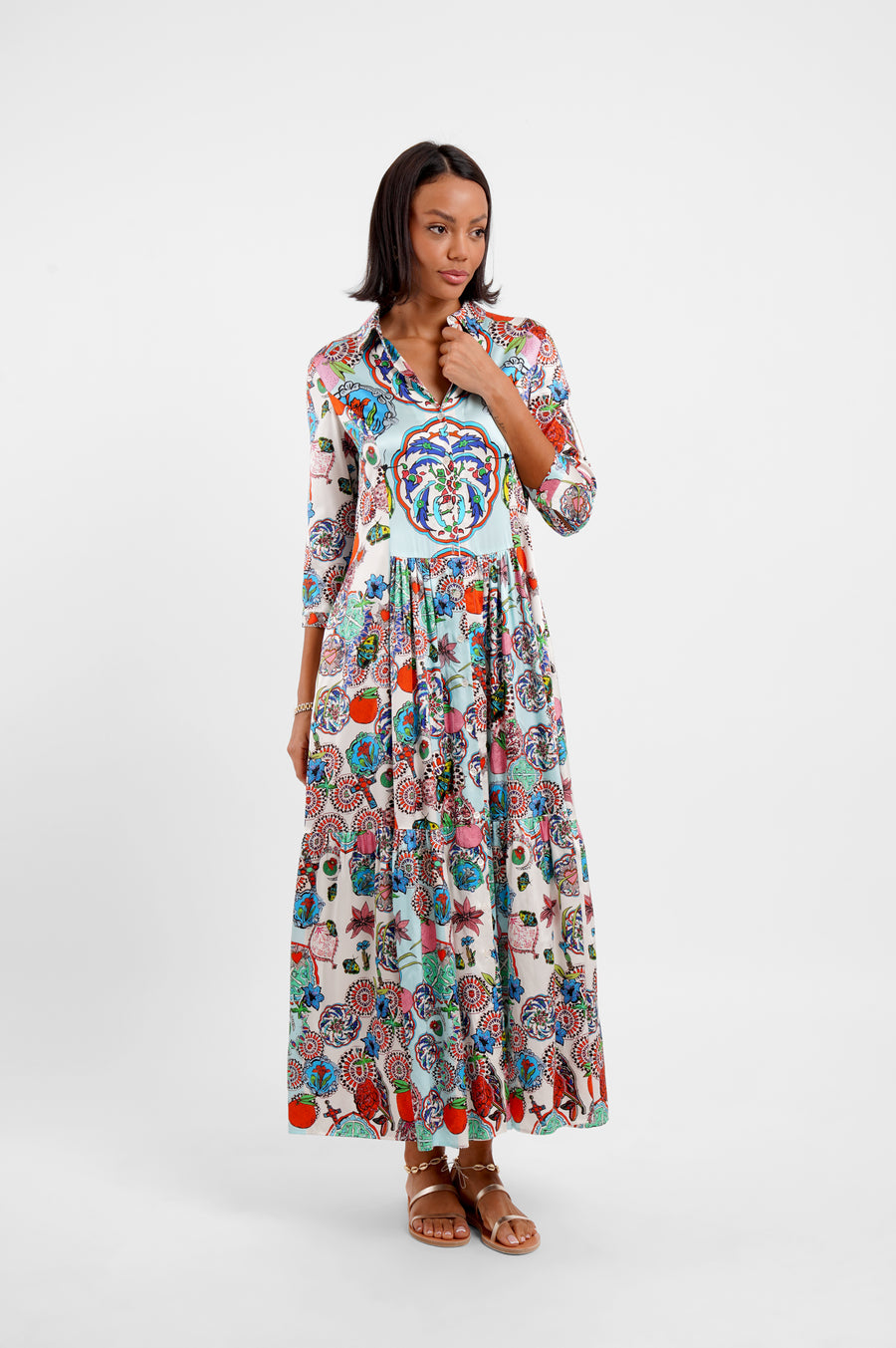 Maxi Shirt Dress / 