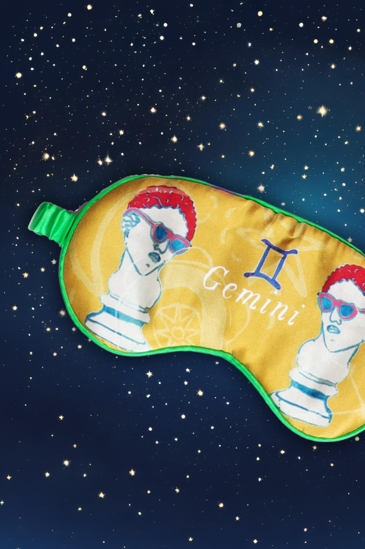 Silk Eye Mask "Gemini"