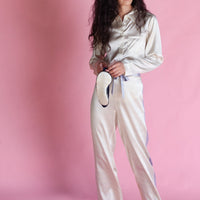 Jessica Russell Flint Printed Silk pyjama bottoms 