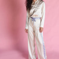 Jessica Russell Flint Printed Silk pyjama bottoms 