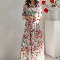 Maxi Shirt Dress / "Kasbah Jardin"