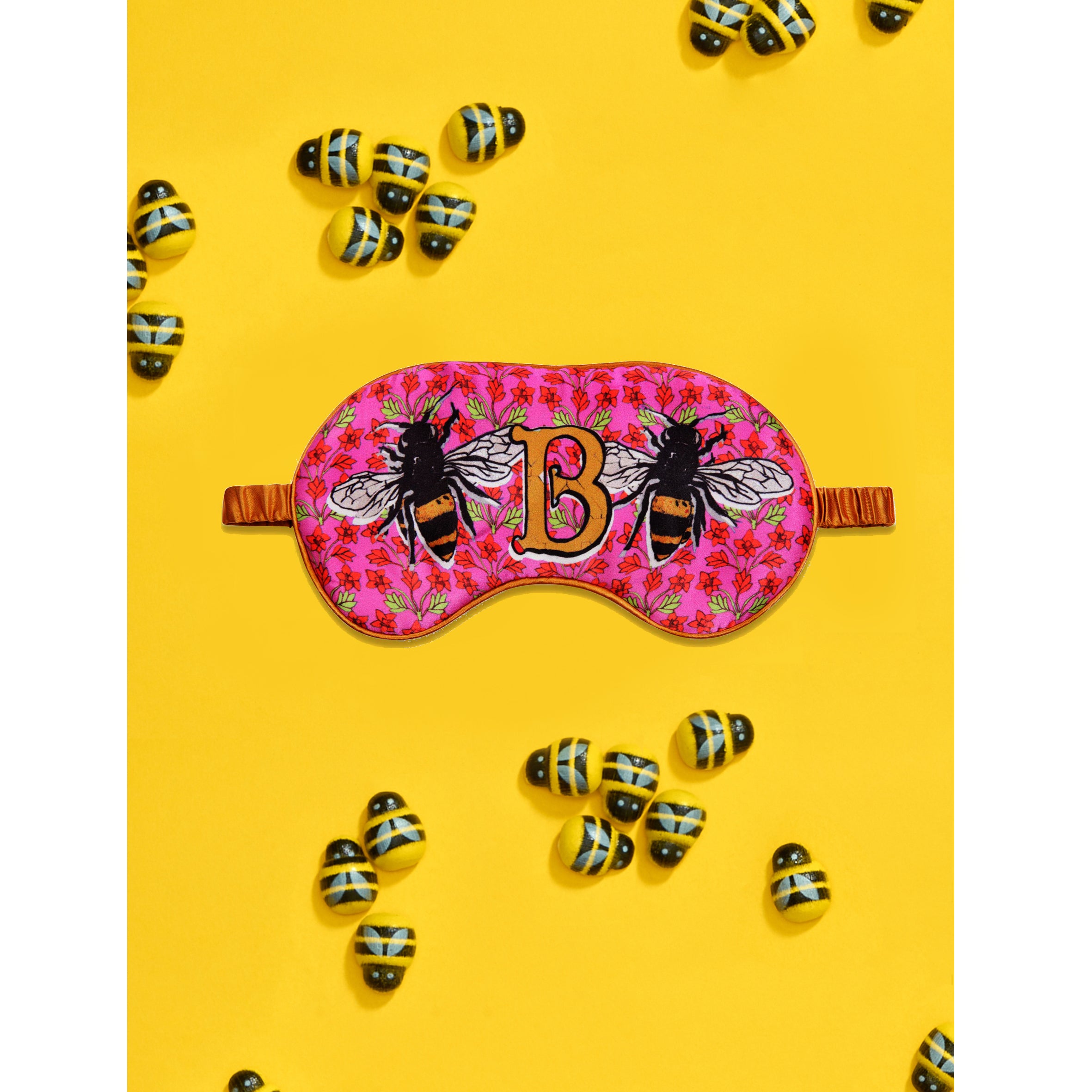 Silk Eye Mask "B Bees"