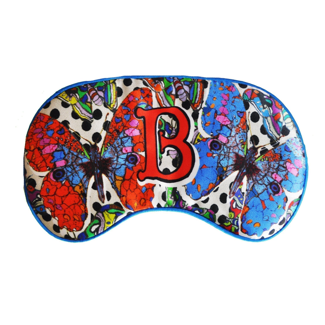 Jessica Russell Flint Printed Silk eye mask 