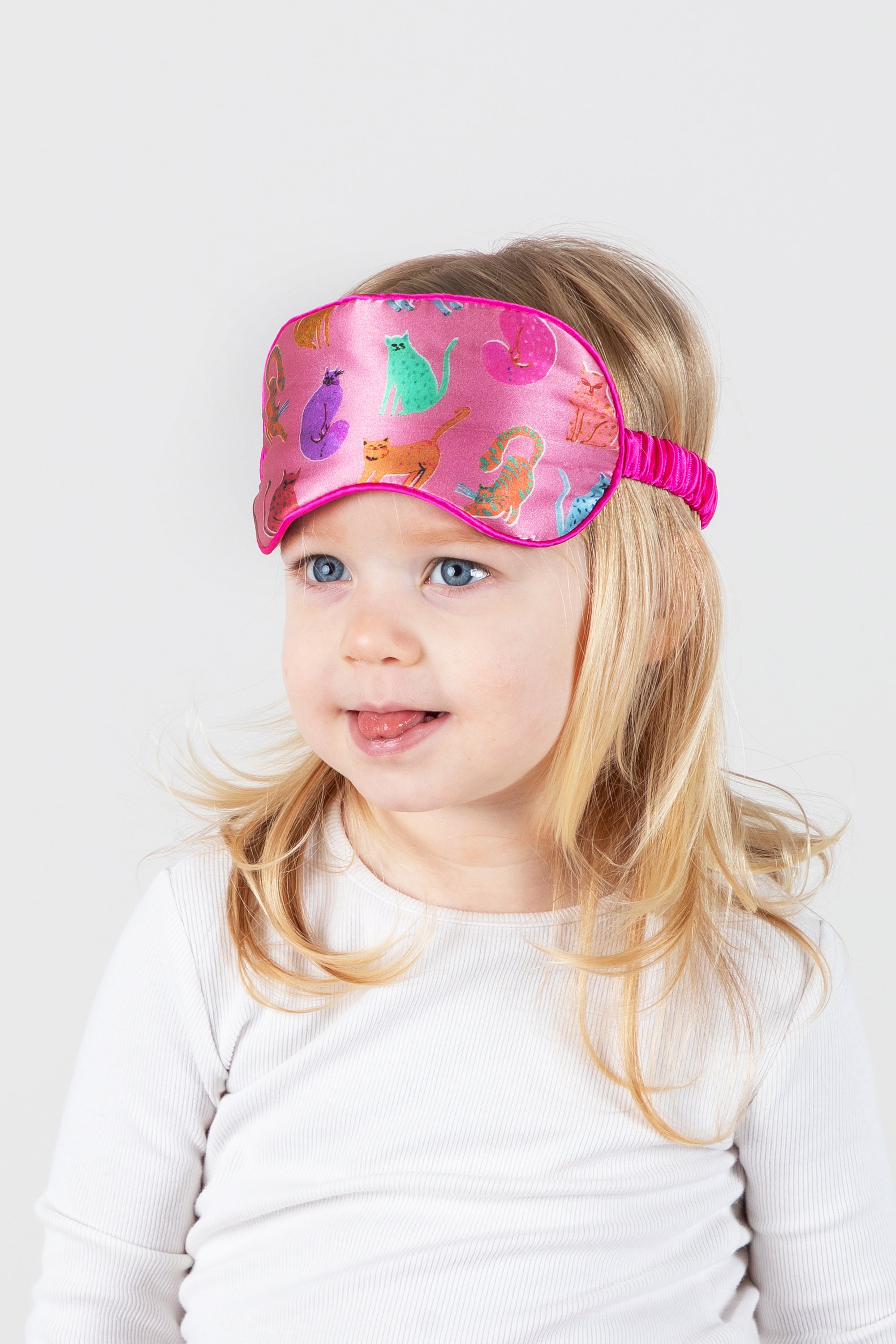 Silk Eye Mask "Cats Kittens"