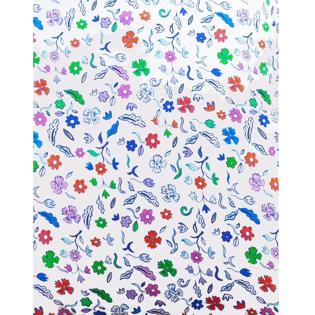 Jessica Russell Flint Printed Silk pj top in white colour 