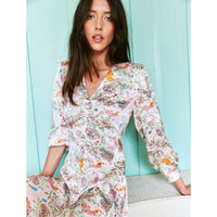 Button Tea Dress / "Emiko"-JRF