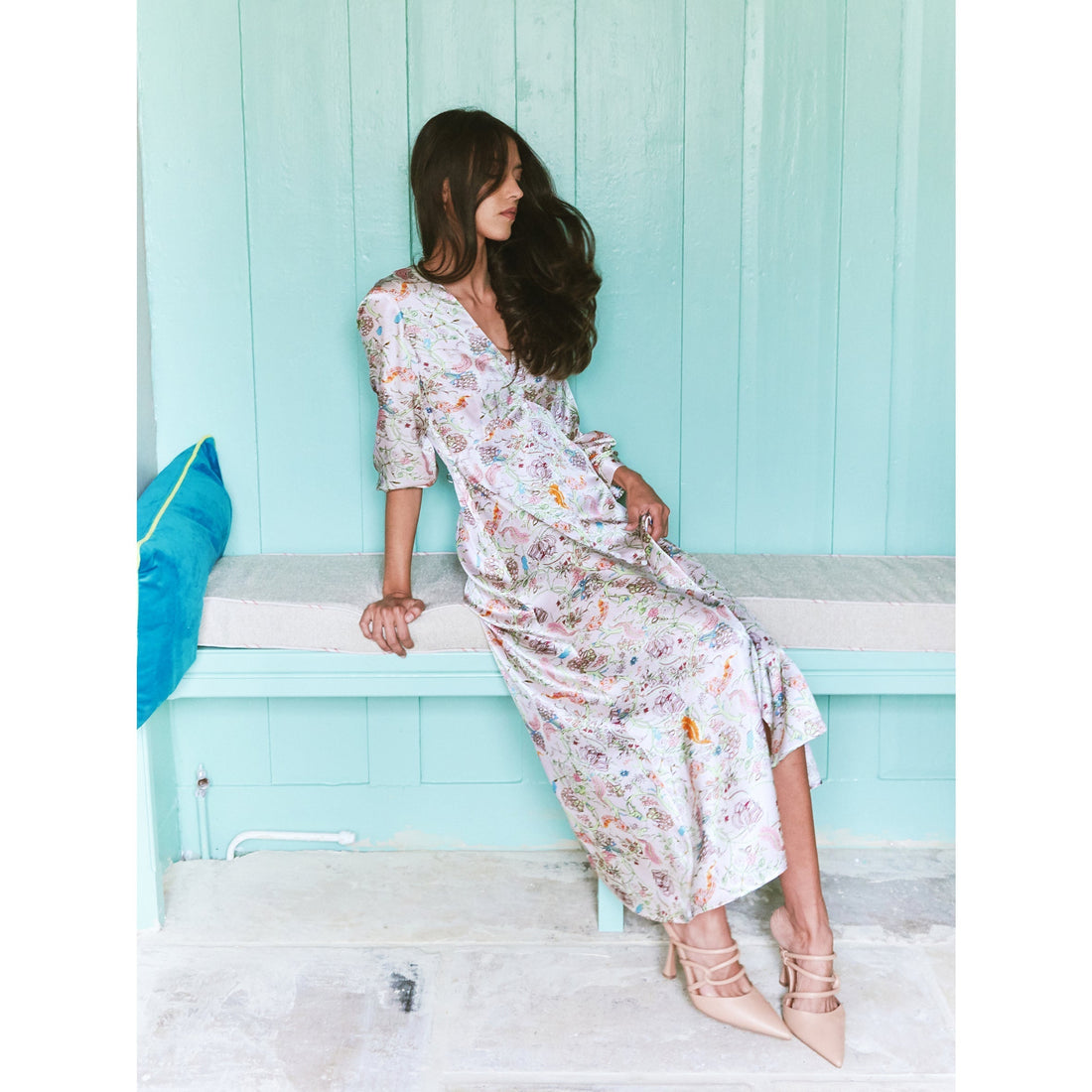 Button Tea Dress / "Emiko"-JRF