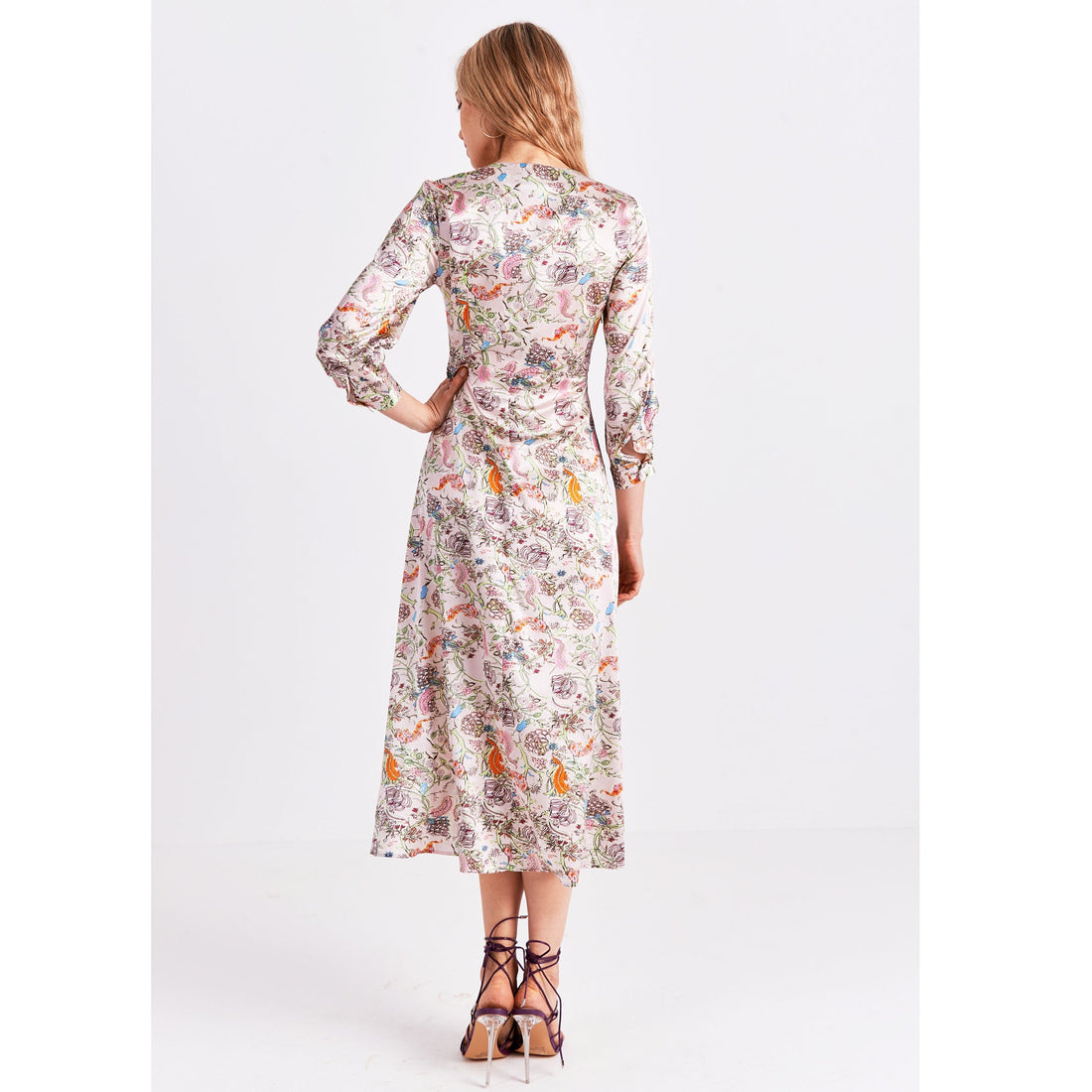 Button Tea Dress / "Emiko"-JRF