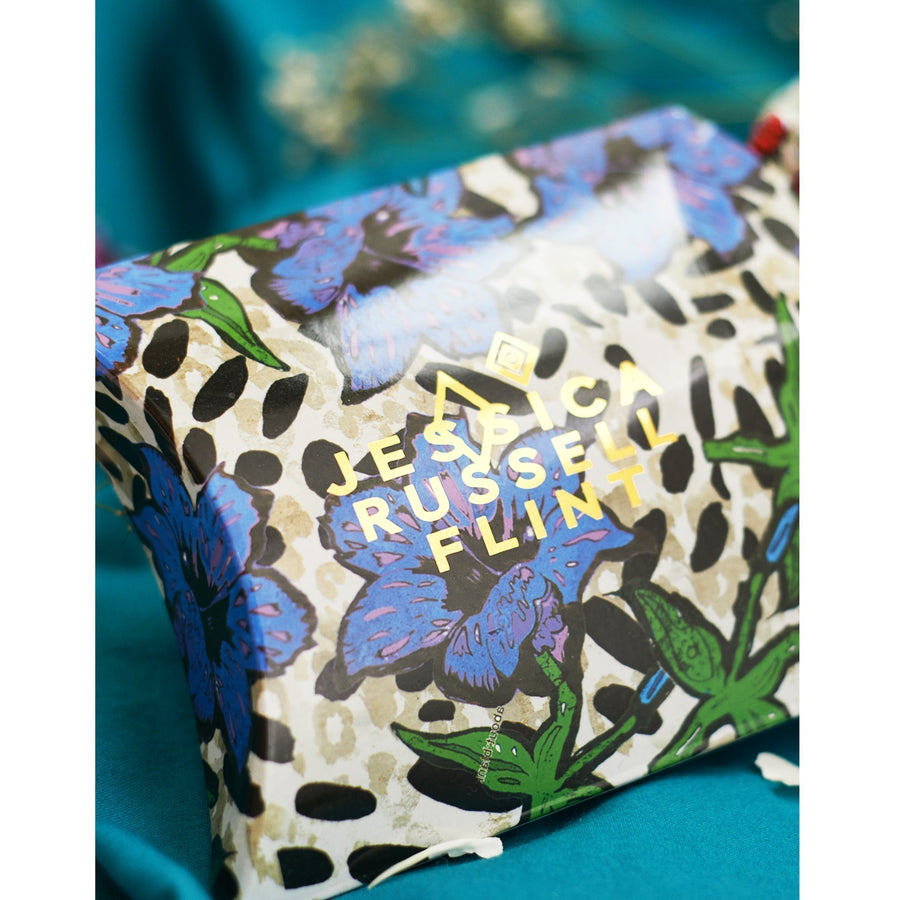 Jessica Russell Flint Printed Silk eye mask 